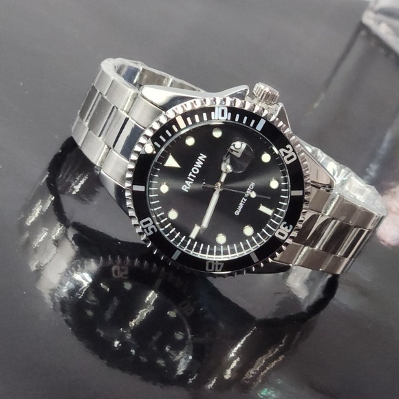 New Raitown Mens Stainless Steel Watch